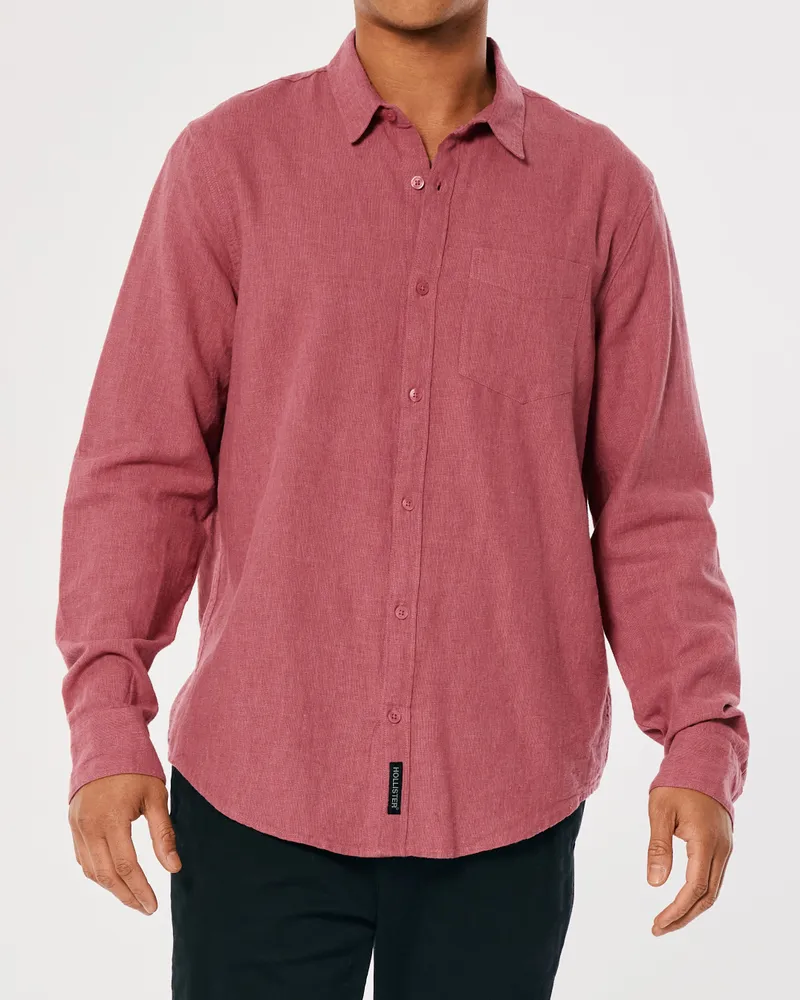 Hollister on sale linen shirt