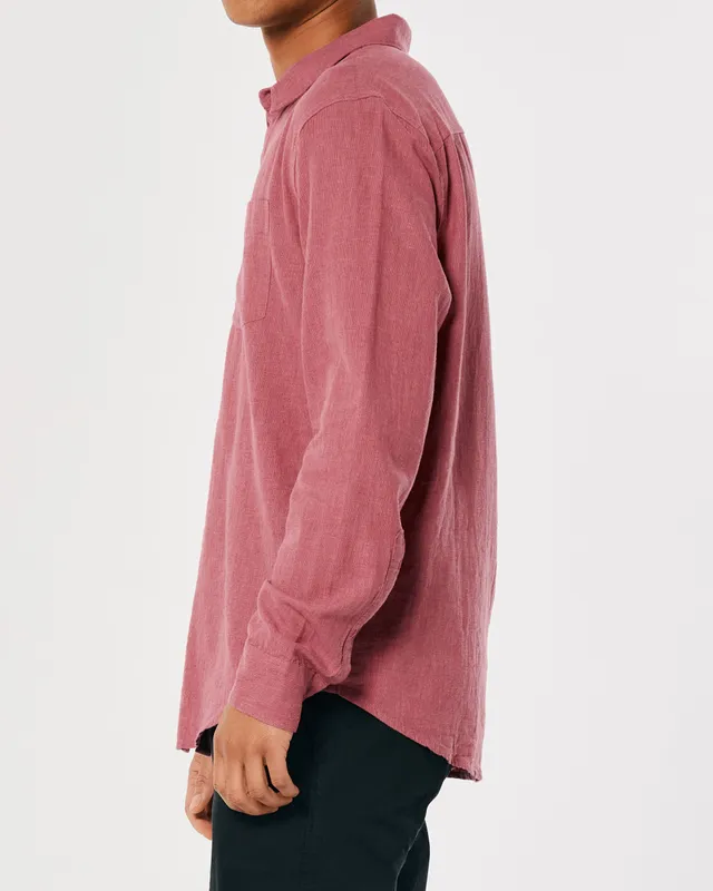 Hollister Linen Blend Shirt CoolSprings Galleria
