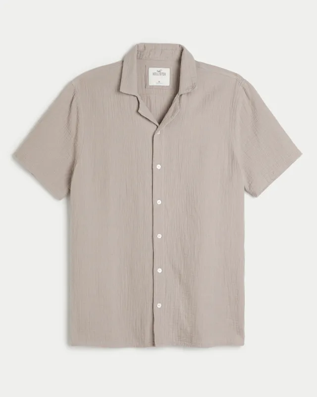 Hollister camp shirt outlet