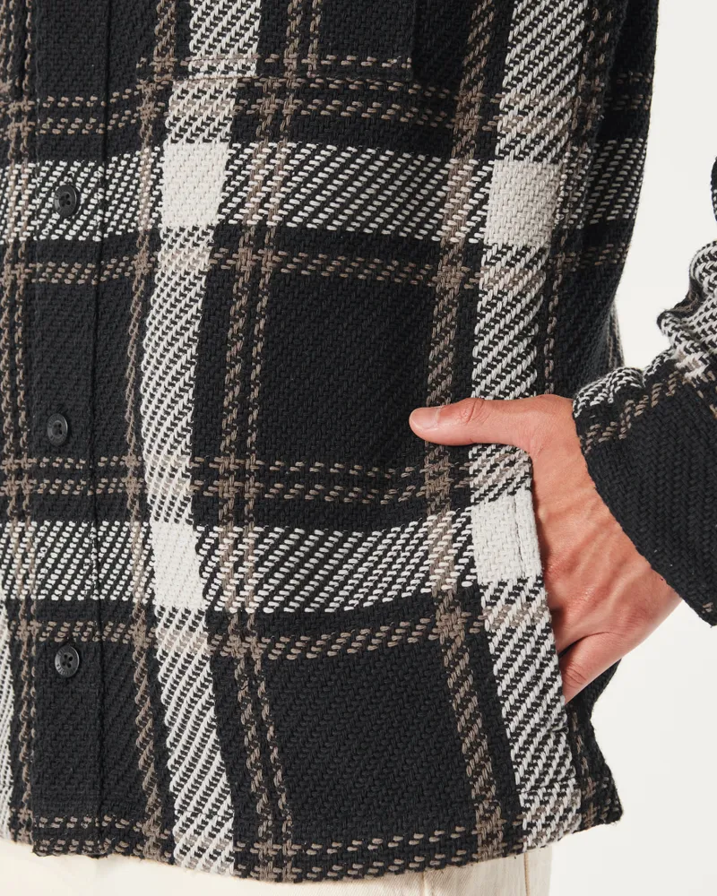 Hollister twill online shirt jacket