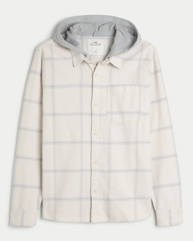 Hollister hooded flannel cheap