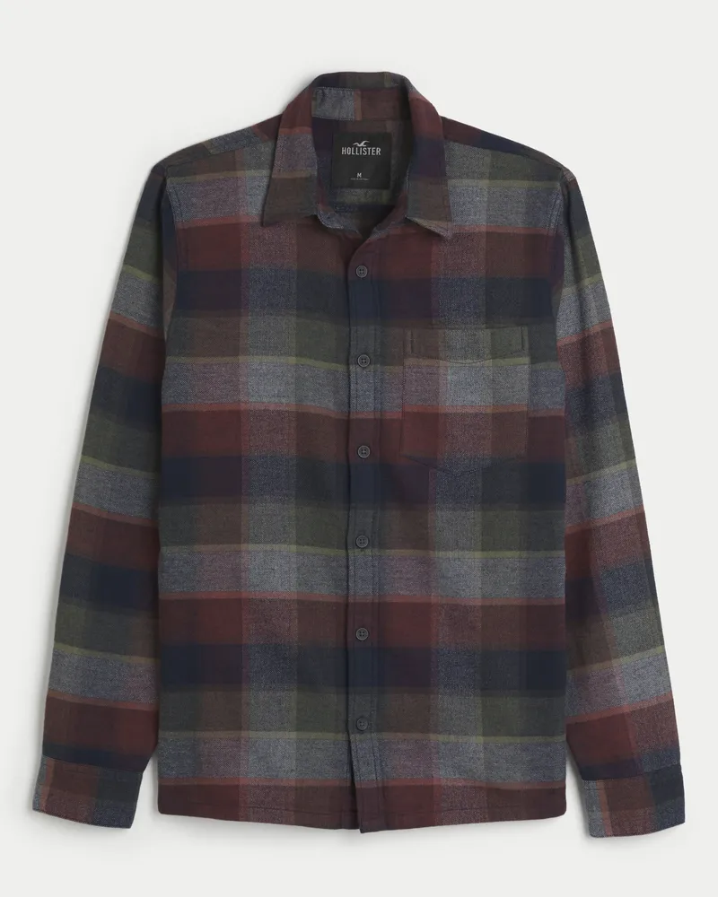 Hollister checkered long shop sleeve