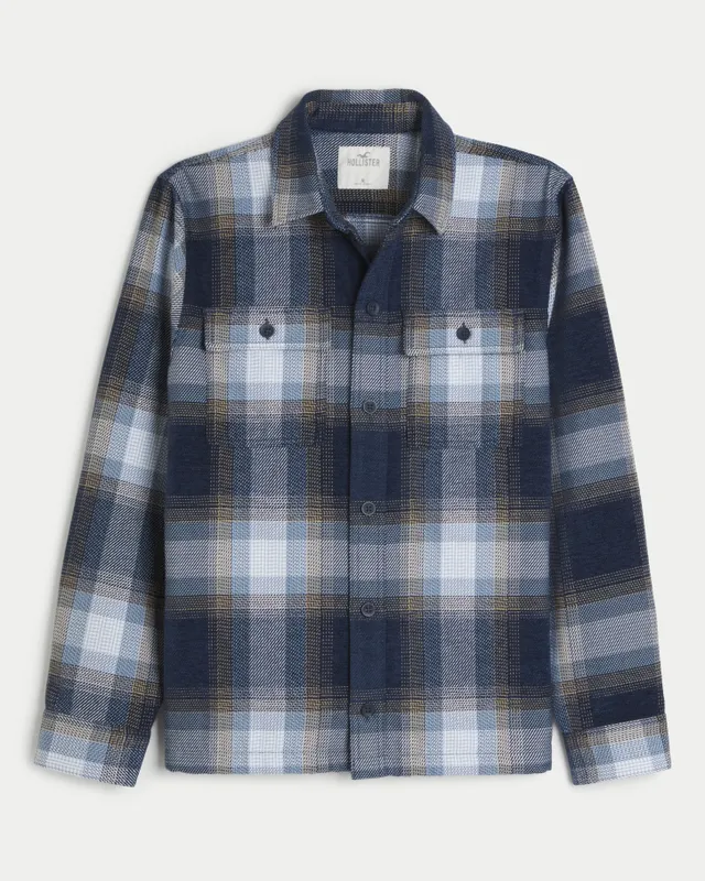 Hollister twill shirt jacket outlet