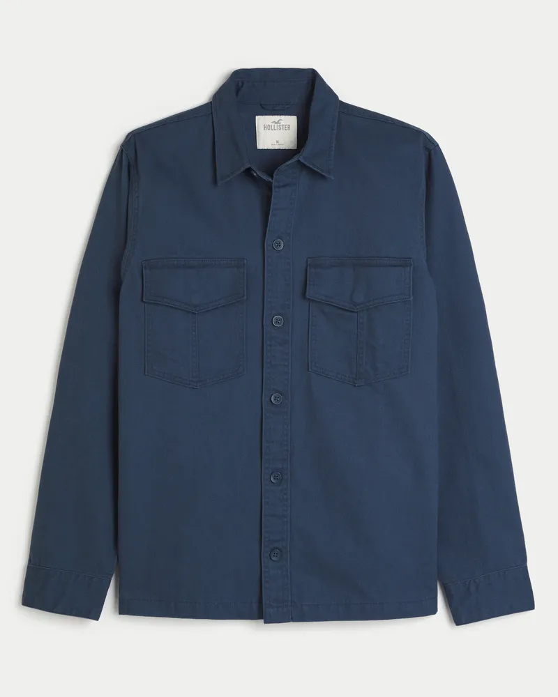 Hollister denim shirt discount