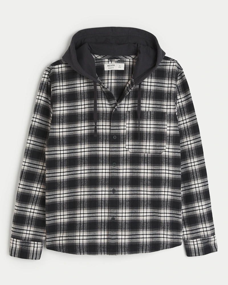 Hollister flannel jacket discount