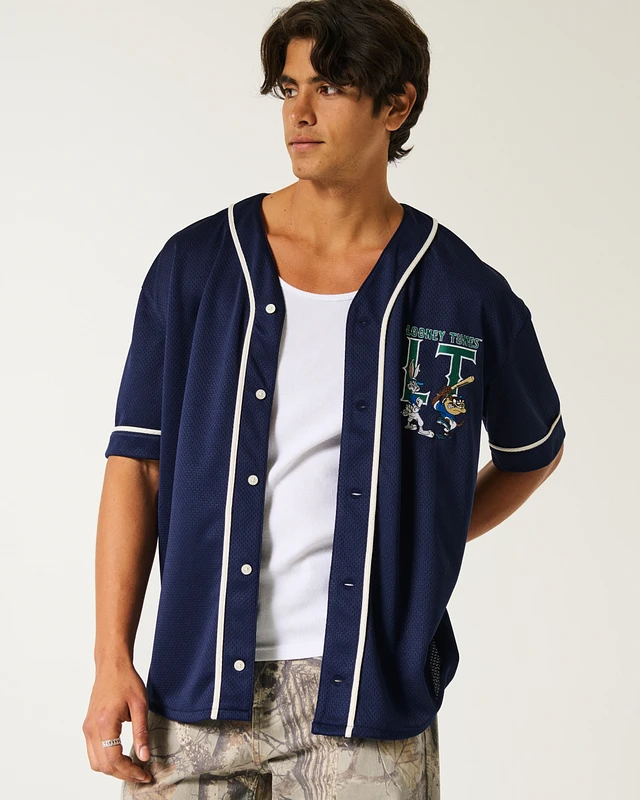 Hol Boxy Looney Tunes Graphic Baseball Jersey at Mall of America