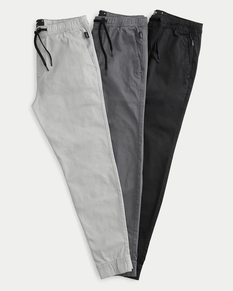 Slim twill joggers hot sale