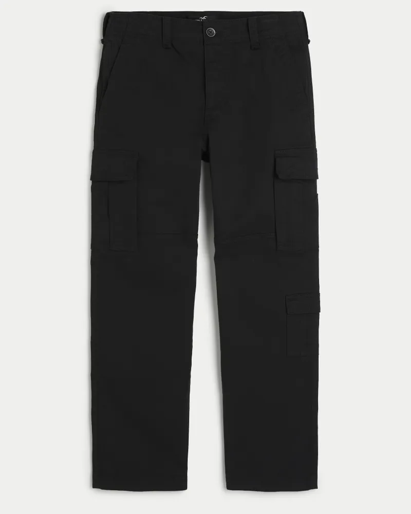 Hollister black cargo pants hotsell
