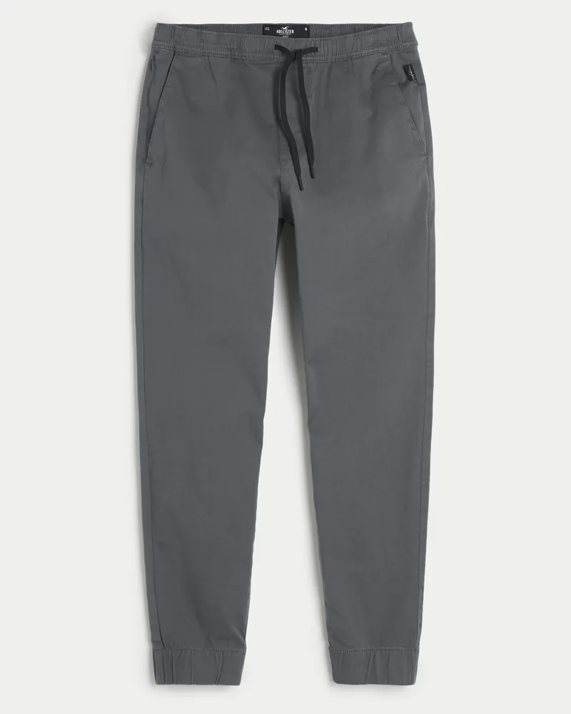 Hollister high rise twill joggers outlet