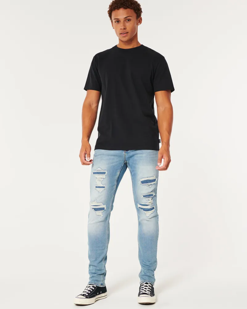Hollister Ripped Dark Wash Athletic Skinny Jeans Mall of America