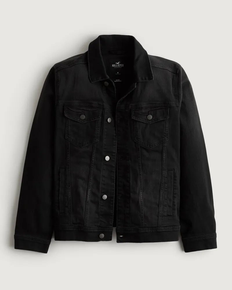Hollister denim 2025 trucker jacket