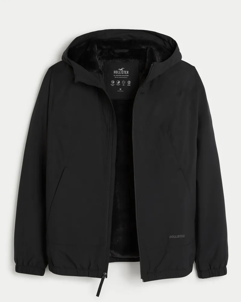 Hollister fur online lined hoodie