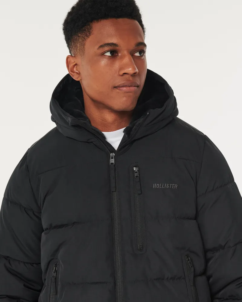 Hollister best sale black jacket