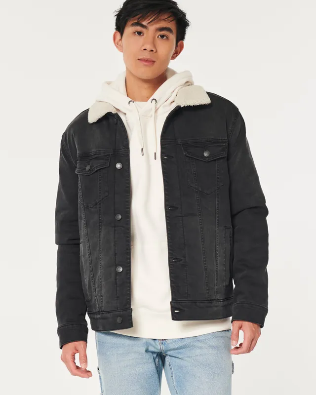 Hollister sherpa on sale trucker jacket