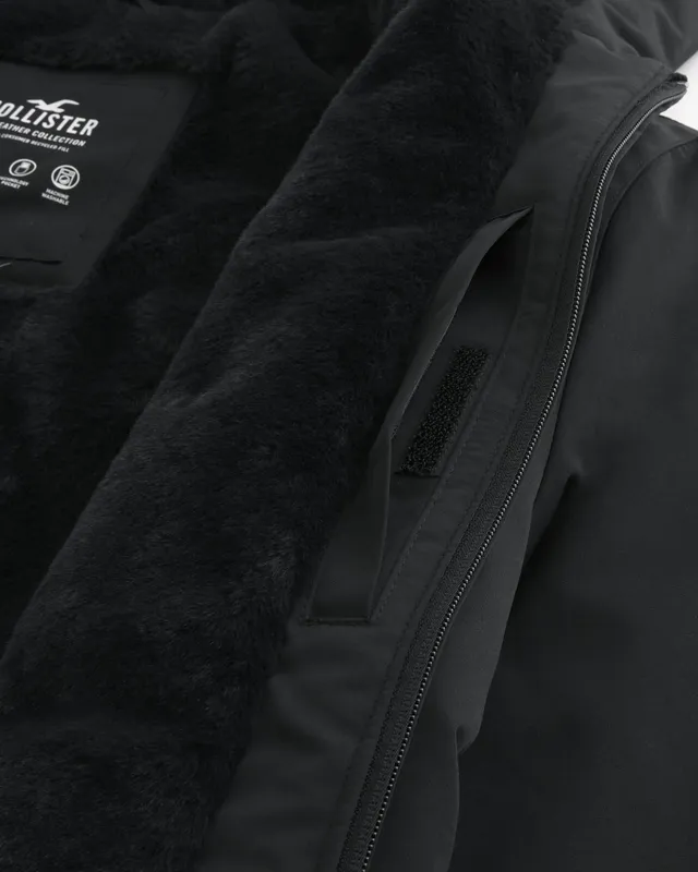 Hollister down utility bomber hot sale jacket