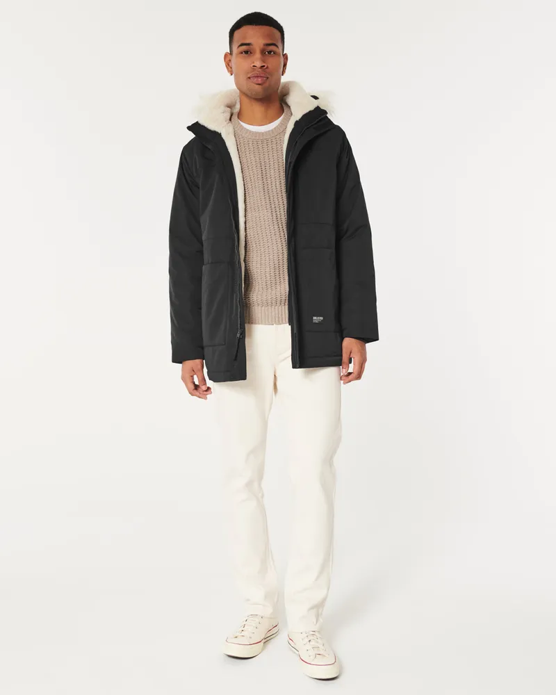 Hollister all weather best sale parka