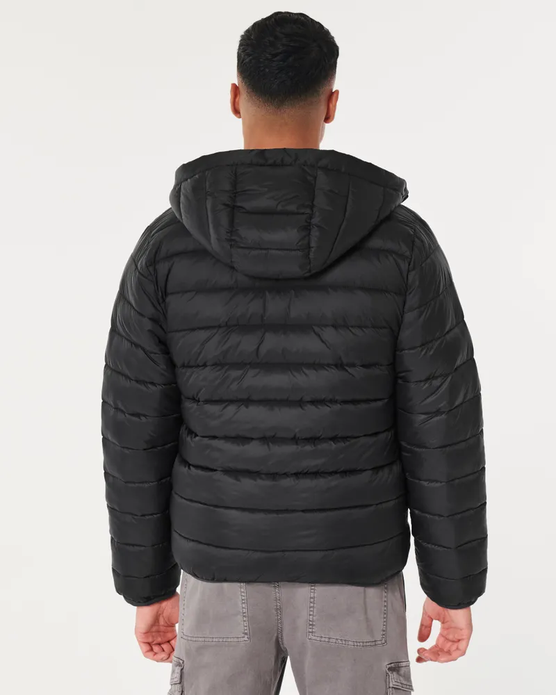 Hollister faux fur deals lined puffer jacket