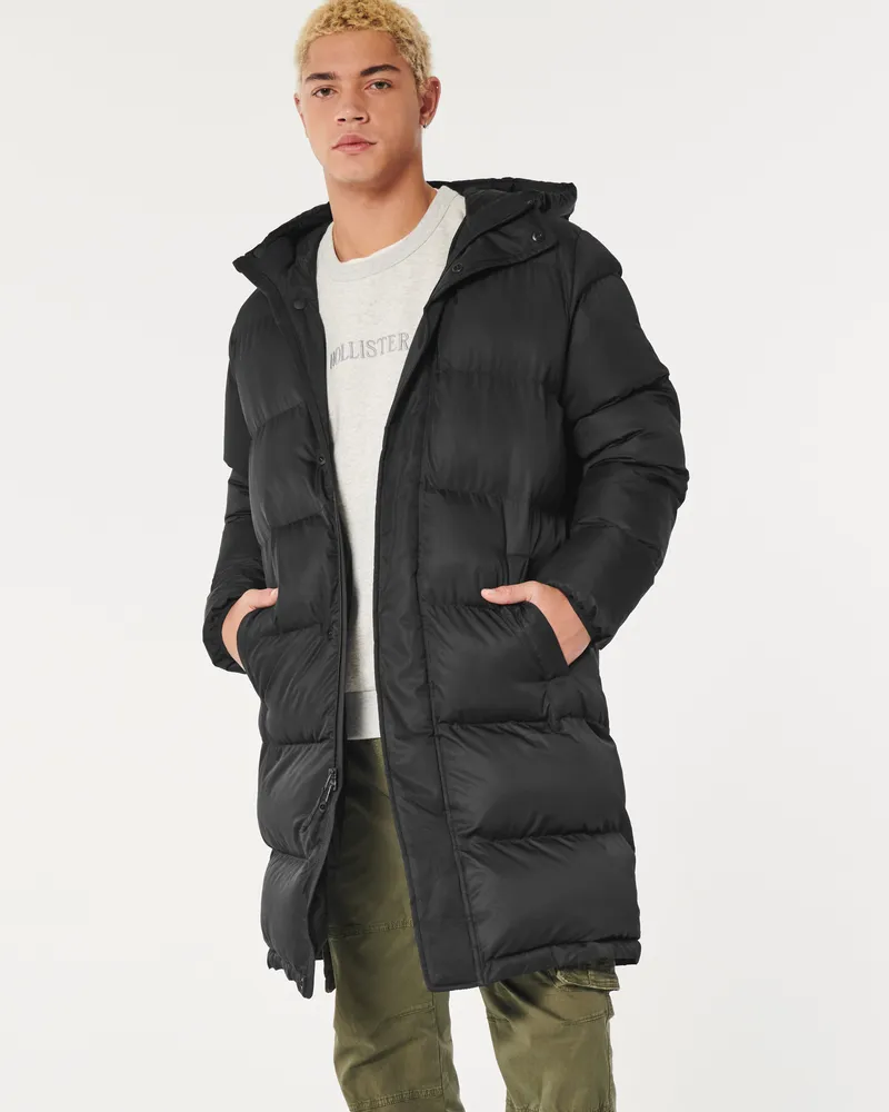 Longline down hot sale puffer parka hollister
