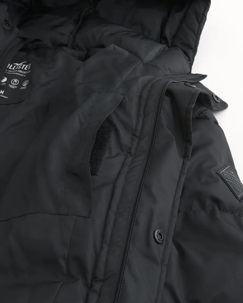 Hollister longline puffer best sale parka