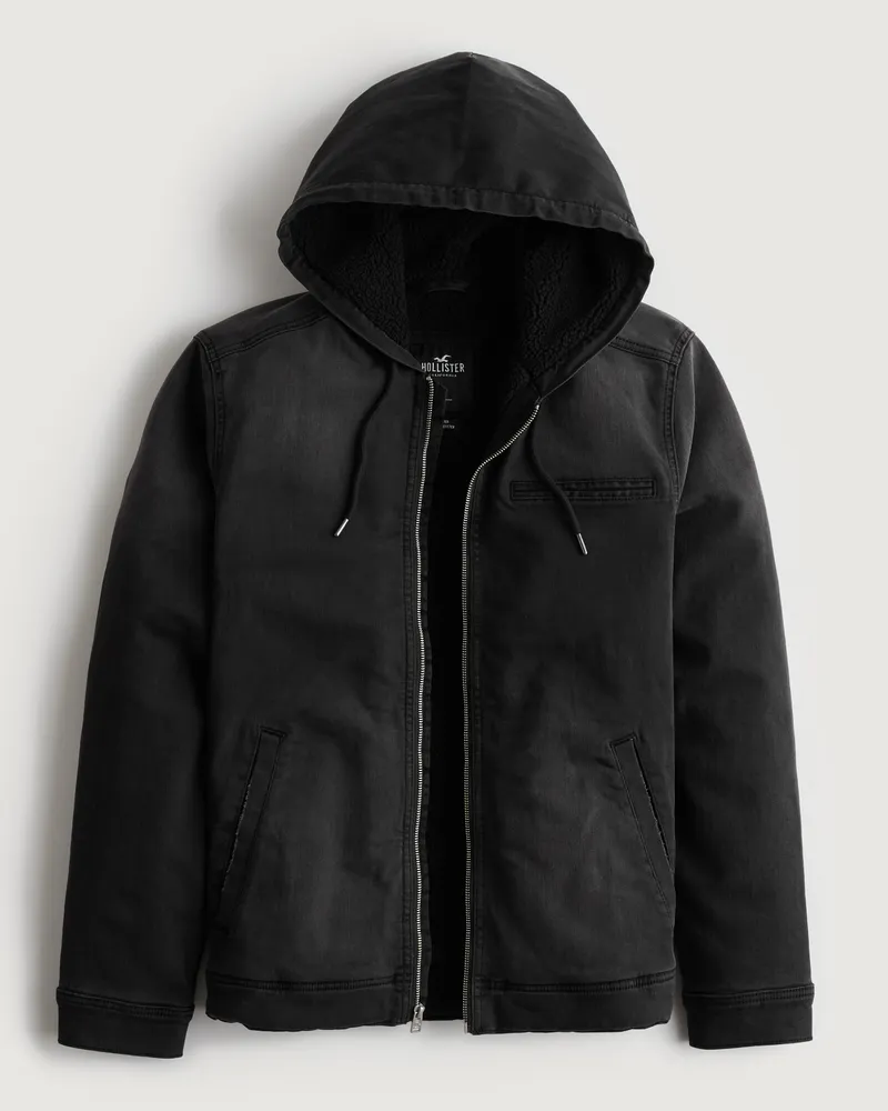 Hollister shearling jacket shop