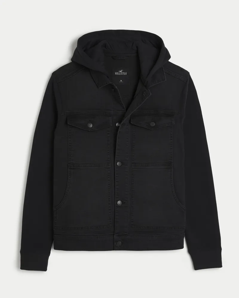Hollister jean hoodie discount