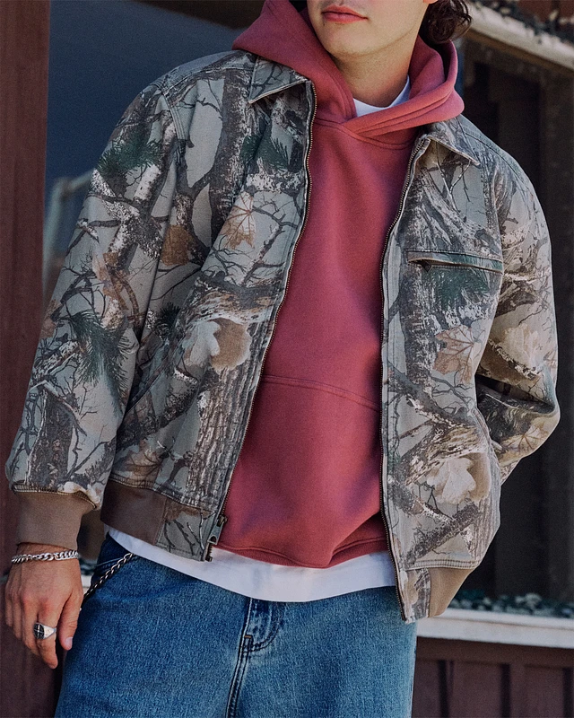 Hollister camo jacket sales