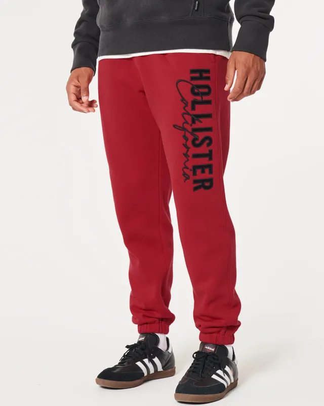 Hollister Relaxed Fleece Logo Graphic Joggers CoolSprings Galleria