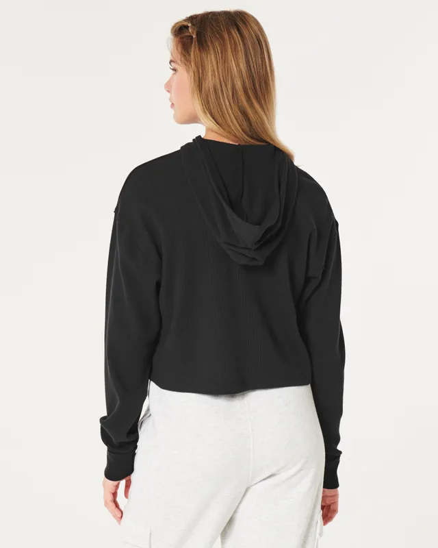 Hollister waffle hoodie 2025