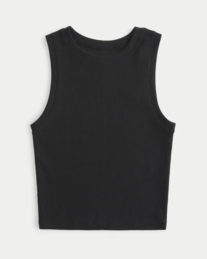 Hollister Ribbed High Neck Tank CoolSprings Galleria
