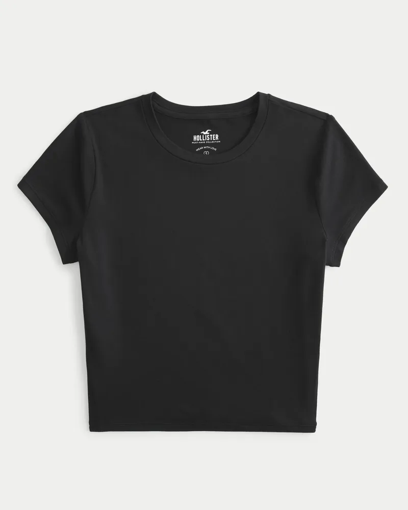 Hollister Seamless Fabric Crew Baby Tee CoolSprings Galleria