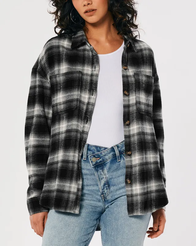 Hollister flannel cheap womens