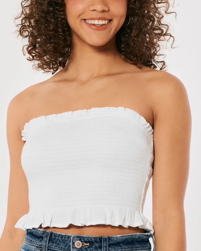 White tube top top hollister