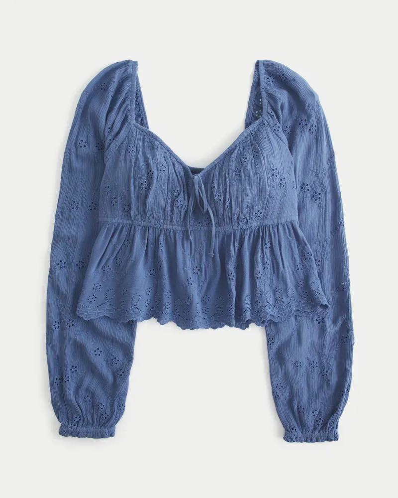 Hollister tie front top deals