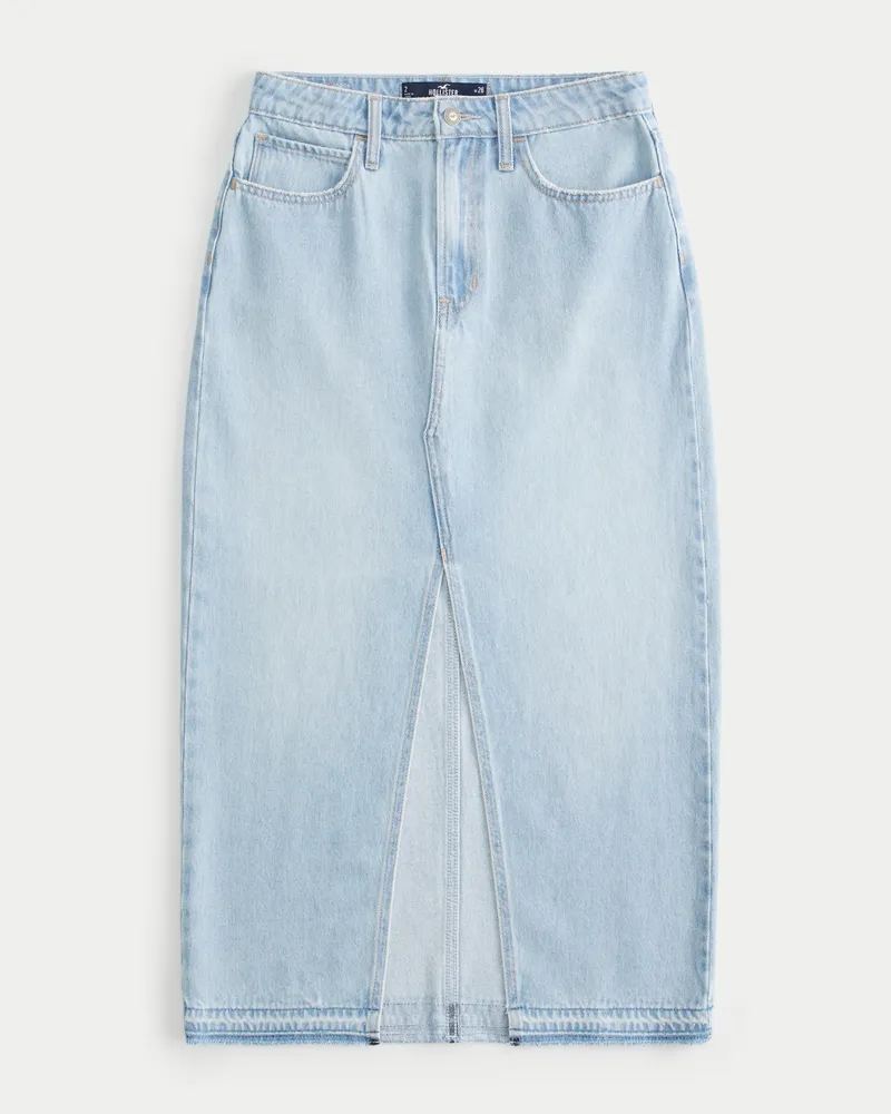 Denim skirt shop hollister