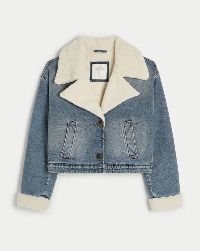 Hollister sherpa trucker on sale jacket