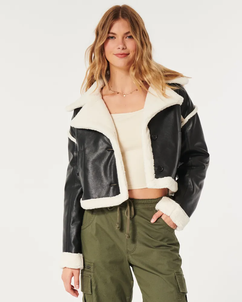 Hollister moto jacket outlet