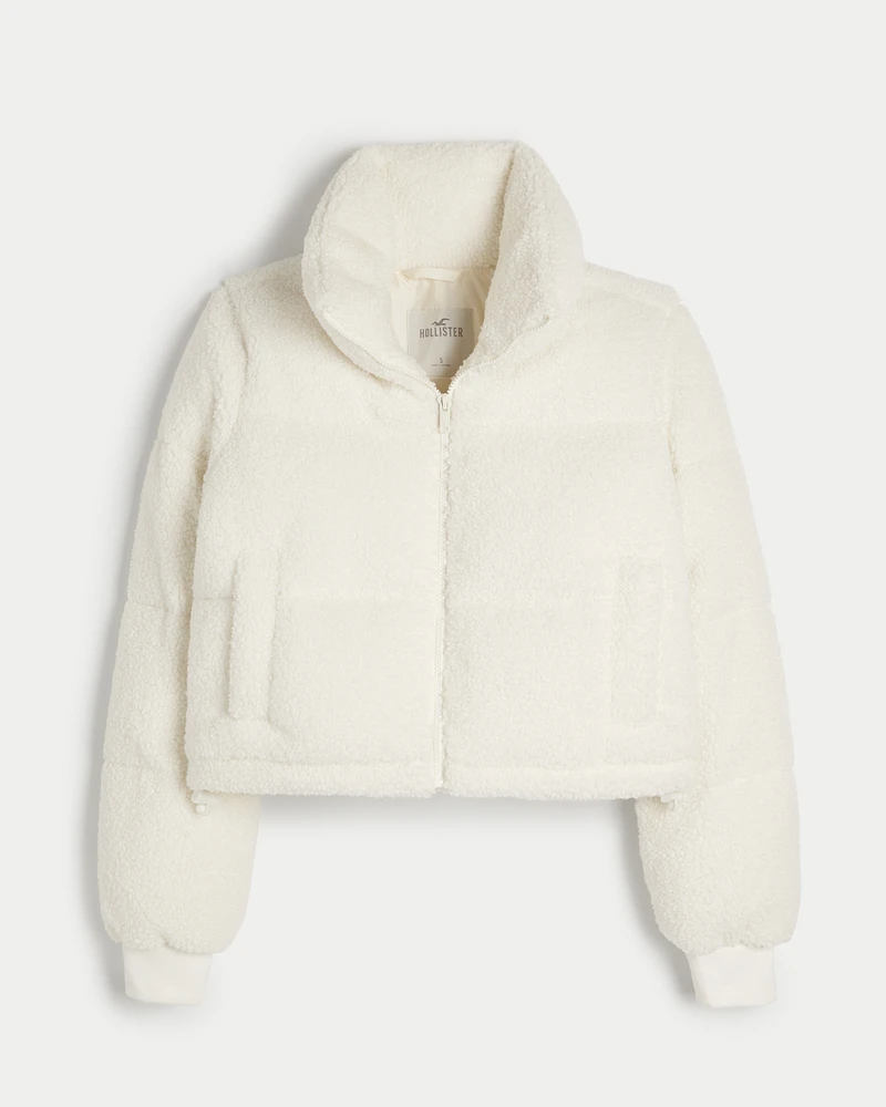 Sherpa jacket hollister cheap