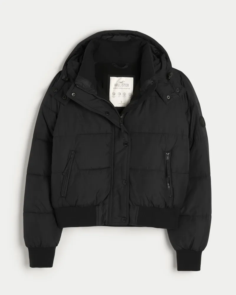 Cozy lined online bomber jacket hollister