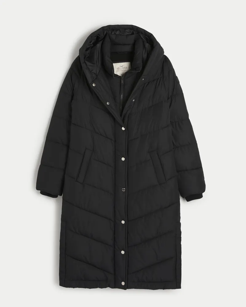 Hollister long deals puffer jacket