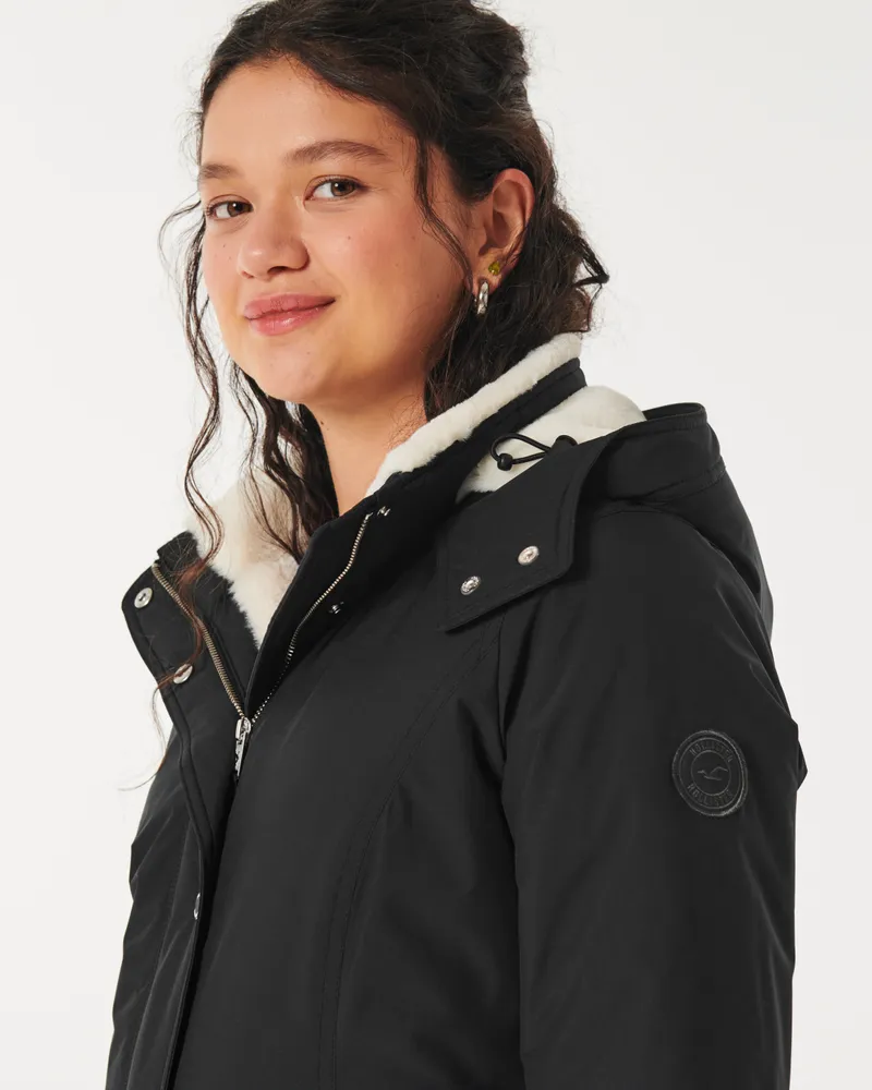 Hollister All Weather Faux Fur Lined Parka Mall of America