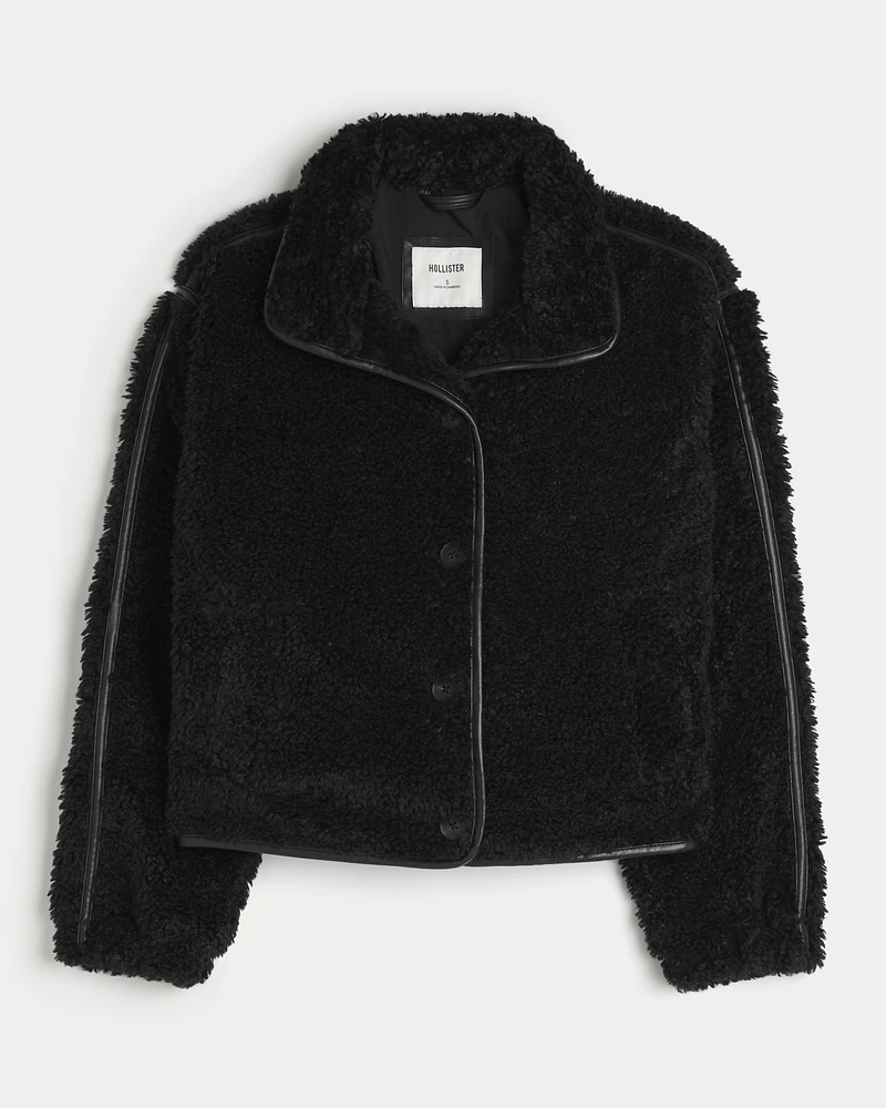 Sherpa jacket hollister outlet