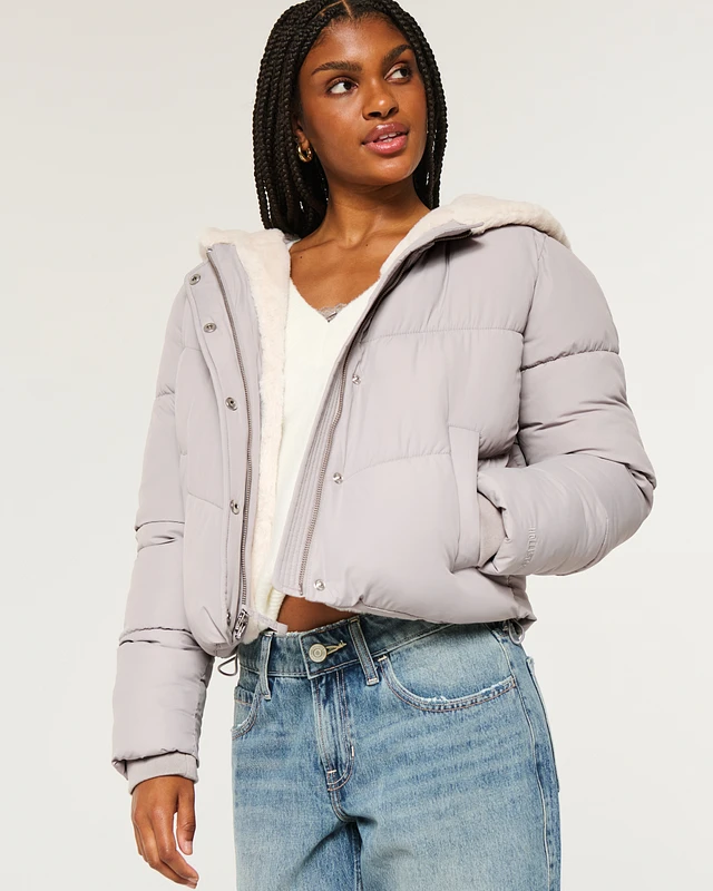 Cozy lined jacket top