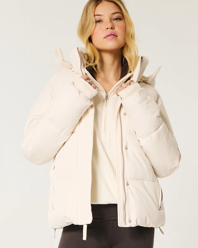 【Hollister】All-Weather Jacket L 迷彩柄 HOLLISTER ALL WEATHER FLEECE LINED JACKET COAT CAMO MENS