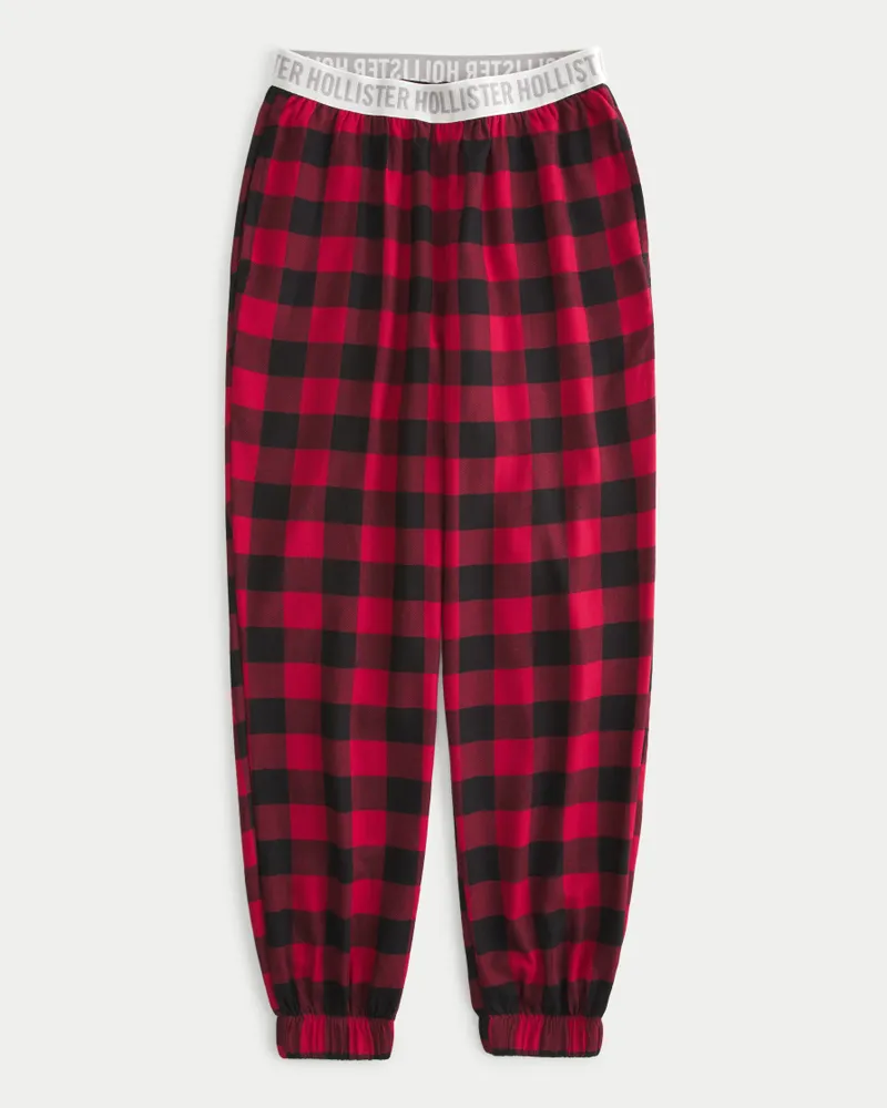 Hollister hot sale flannel joggers