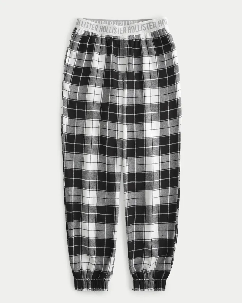 Hollister flannel deals joggers