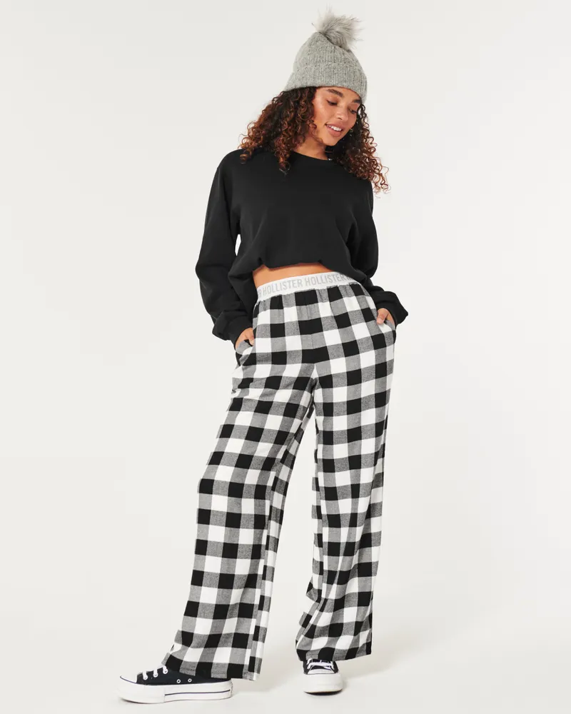 Hollister plaid top pajama pants