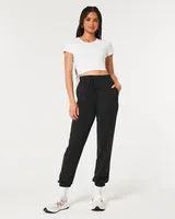Hollister high rise deals fleece joggers