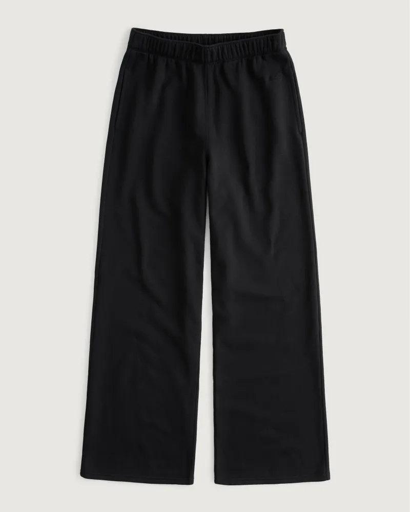 Hollister Feel Good Ultra High-Rise Fleece Wide-Leg Pants