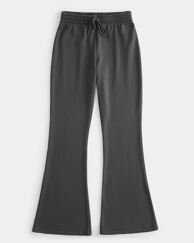 Fleece flare sweatpants 2025