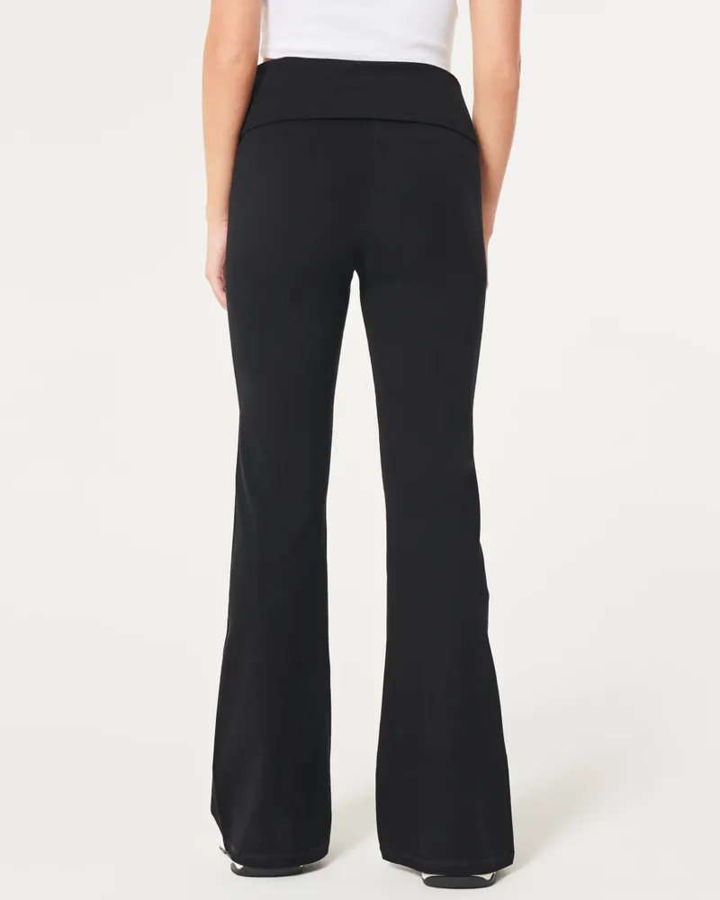 Hollister Ultra High Rise Foldover Waist Flare Leggings Mall of